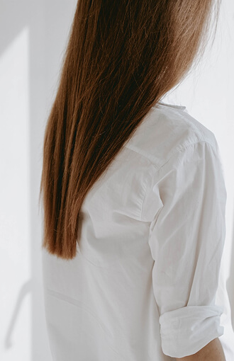 Detalle de pelo largo